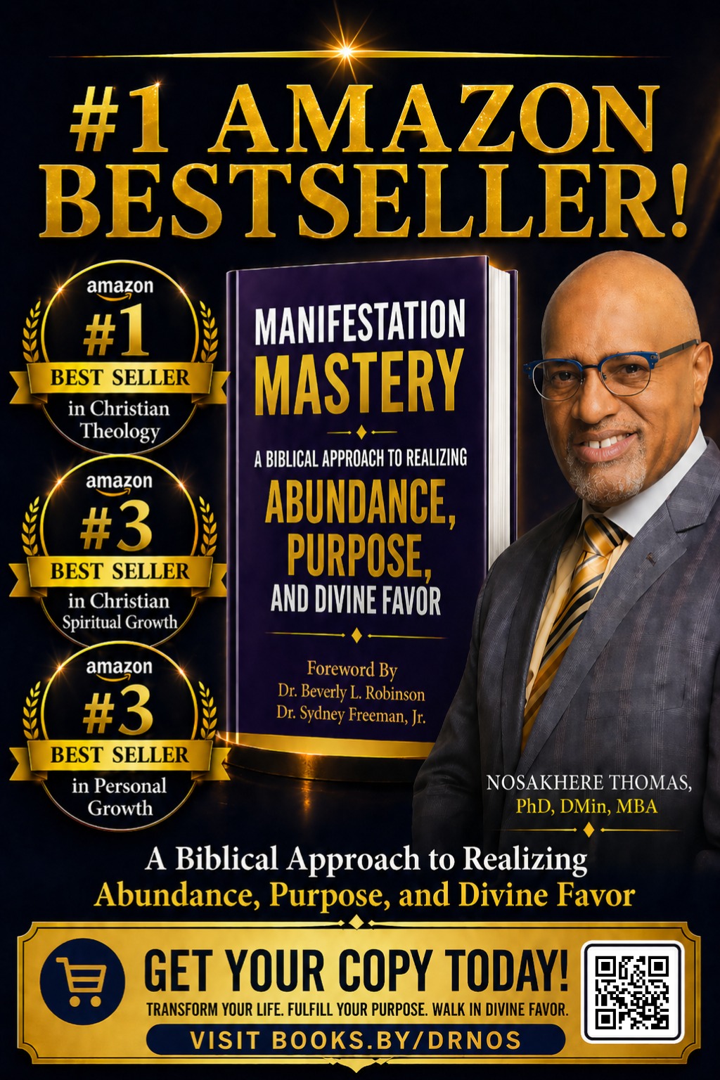Manifestation Mastery by Nosakhere Thomas — #1 Amazon bestseller in Christian Theology